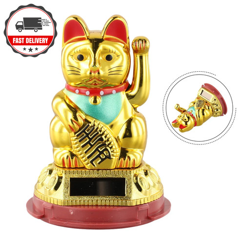 Lucky cat waving solar - lucky,