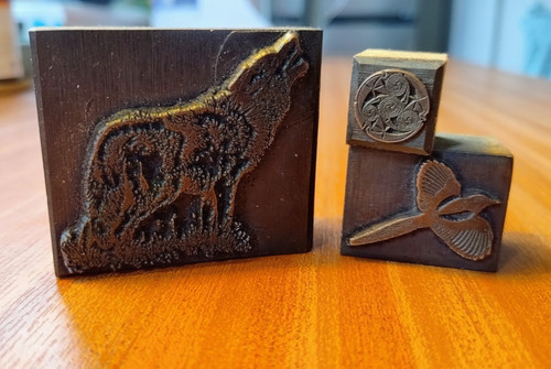 Vintage letterpress stamp - letterpress, art