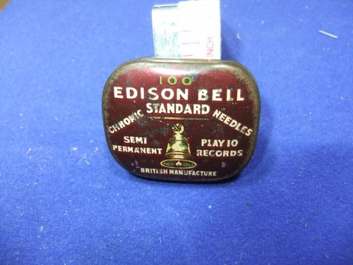 Needle tin gramophone - tin, edison