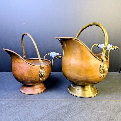 Vintage copper brass - brass, coal