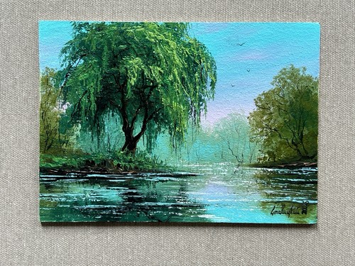 Original oil painting weeping - painting,