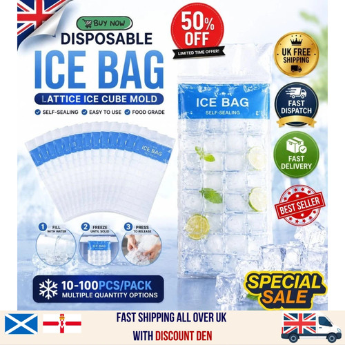100 ice cube freezer - cube, bags