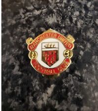 Original Official Man United Football Club hook & pin crest Vintage Pin badge