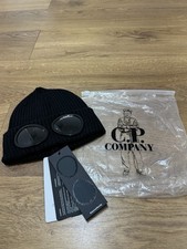 CP Company Black Goggle Beanie
