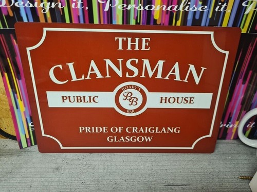 Retro man bar - man, clansman
