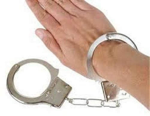 Kids toy metal handcuffs hand - kids,