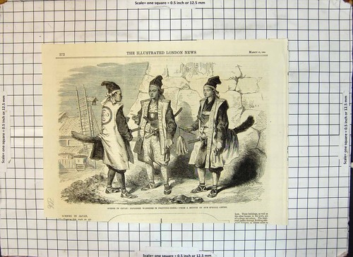 Original old antique - original, print