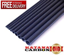 1 x 3k Carbon Fiber Tube OD 18mm x ID 16mm x 1000mm (1 m) (Roll Wrapped) Fibre