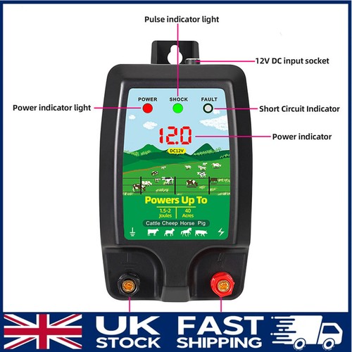 Electric fence energiser 12v - fence,