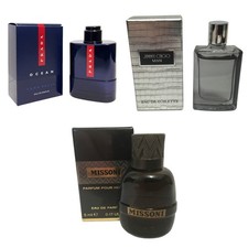Mens Aftershave Miniature Mini Gift Travel x3 Prada Jimmy Choo Missoni