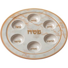 14" 35 cm Melamine Passover Plate Seder Pesach Plate