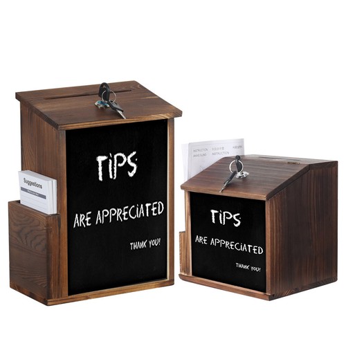 Wooden suggestion box - wooden, ballot