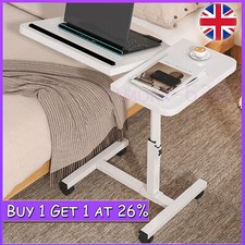 Over Bed Table Tray Adjustable Height Mobility Aid Hospital Chair Laptop Tray