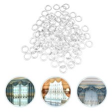  100 Pcs Roman Blind Curtain Ring Rings Plastic Decoration Circle