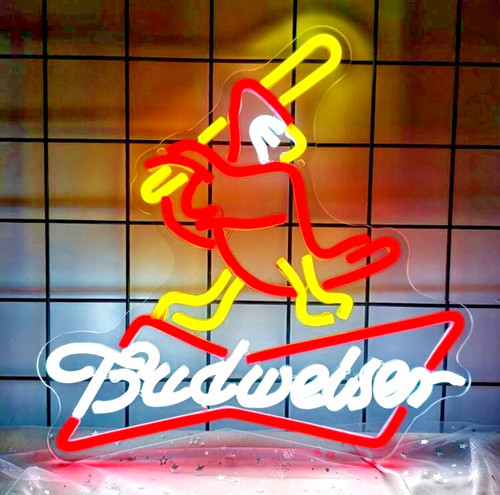 Budweiser cardinals led neon - budweiser,