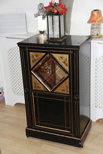 Victorian Aesthetic Movement Style Ebonised Music Cabinet / Storage Cabinet