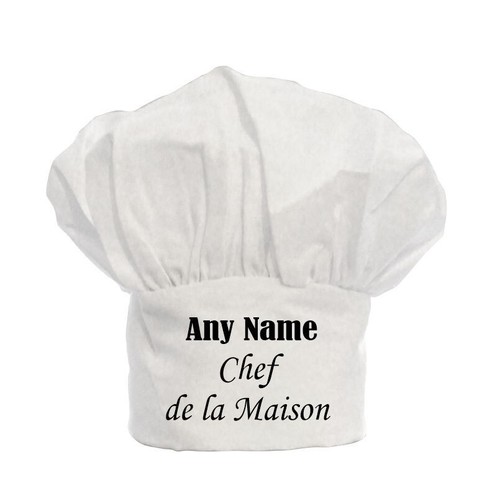 Personalised chefs chef hat - personalised,
