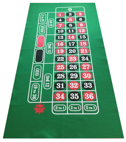 Giant green roulette felt - giant,