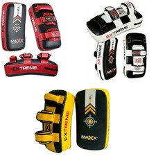 Maxx 1Pair Thai Kick Boxing Strike Curved Arm Pad MMA Focus Muay Punch Shield EX