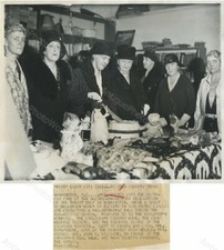 Mrs Hoover cutting cake dolls toys antique photo