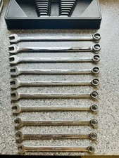 Snap-on 10-19 mm 12-Point Extra-LongWrench Set OEXLM710B. SNAP ON spanner’s 