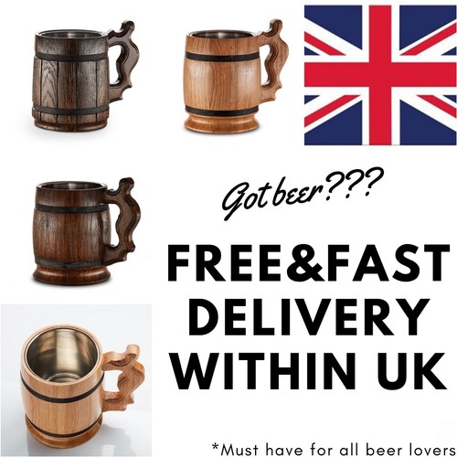Beer mug wooden tankard 0 - wooden,