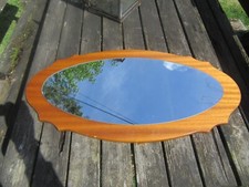 Vintage Teak Wood Oval Frame