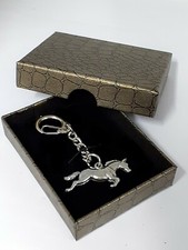 Horse Equestrian Keyring and or Lapel Pin Badges. Pewter Key Chain / Badges 192