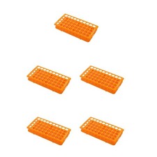  5pcs Test Tube Holder Vial Shot Glasses Holder Rack 50-Slot Tube Storage