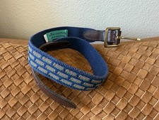 NOLA Couture Kid 24 Novelty Belt Brown Leather Trolley Street Car New Orleans