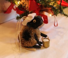 New Crate And Barrel Buri 12 Days Of Christmas Ornament Sheep Maids A Milking