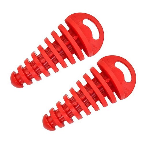 Exhaust bung wash plugs red - plugs,