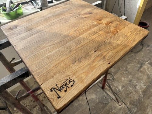 Cafe table tops branded - cafe,