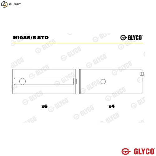 Crankshaft bearing h1085 - crankshaft, h1085/5