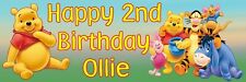 Winnie the Pooh 2No. Birthday Banners - 100% Recyclable