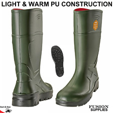 WELLINGTON BOOT WELLY,THERMAL,LIGHT WEIGHT,FARM,VET,GREEN,LIKE DUNLOP PUROFORT 