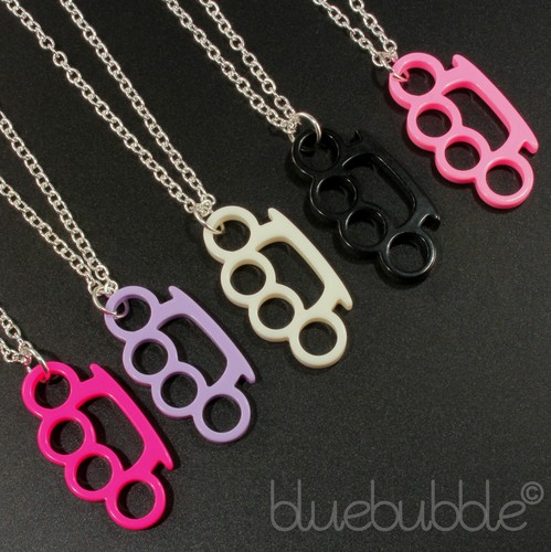 Funky knuckle duster necklace - funky,