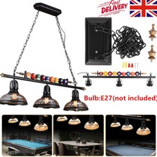 Retro Pool Billiard Snooker Table Light Pendant Lights Lamp Bar Chandelier UK