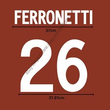 2002 AS Roma Home Name Set –