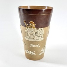 Royal Doulton England Stoneware Hunting Scene Beaker 2888 Vintage