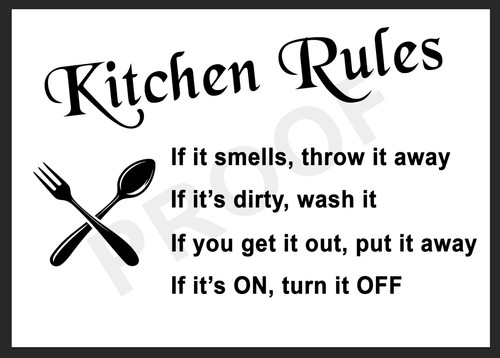 Kitchen rules retro metal - retro,