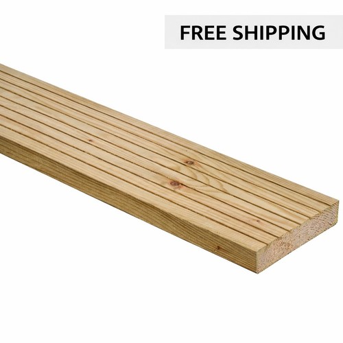 Grooved softwood decking board - softwood,