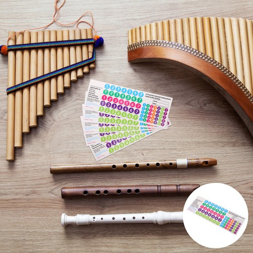 5pcs pan flute - flute, stickers