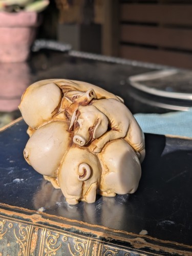 Vintage faux ivory - faux, netsuke