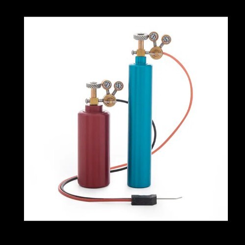 Oxygen acetylene gas bottles - oxygen, /