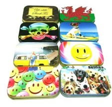 1 OZ HINGED METAL TOBACCO TIN