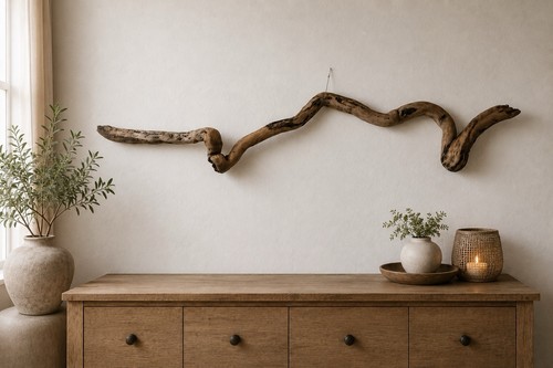 140cm natural driftwood wall - 140cm,