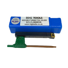 8MM INDEXABLE LATHE TURNING TOOL LEFT HAND FOR MYFORD CCMT06 RDGTOOLS