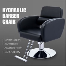 CO-Z Classic Adjustable Styling Salon Barber Chair 360 Swivel Hairdressing Chair