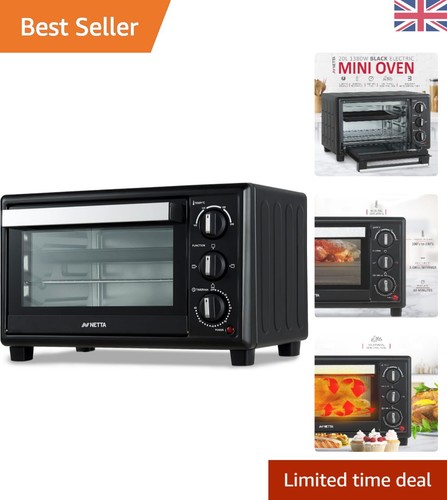 Elegant black mini oven with - elegant,